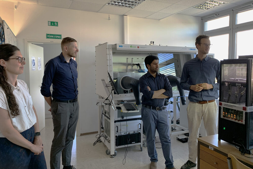 people in the laboratory of PVs