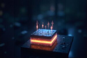 Solar cell degradation - AI-generated image